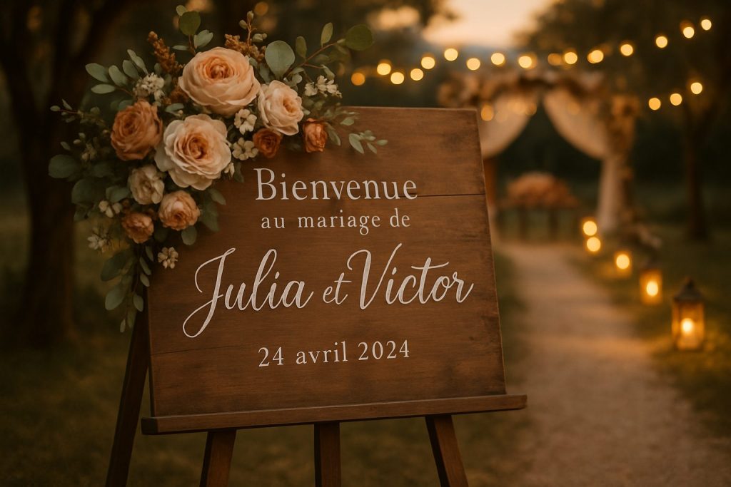 découvrez des idées originales de pancartes bienvenue pour mariage afin d'accueillir vos invités avec élégance et créativité. inspirez-vous pour personnaliser votre décoration et marquer le début de votre célébration d'une touche unique.