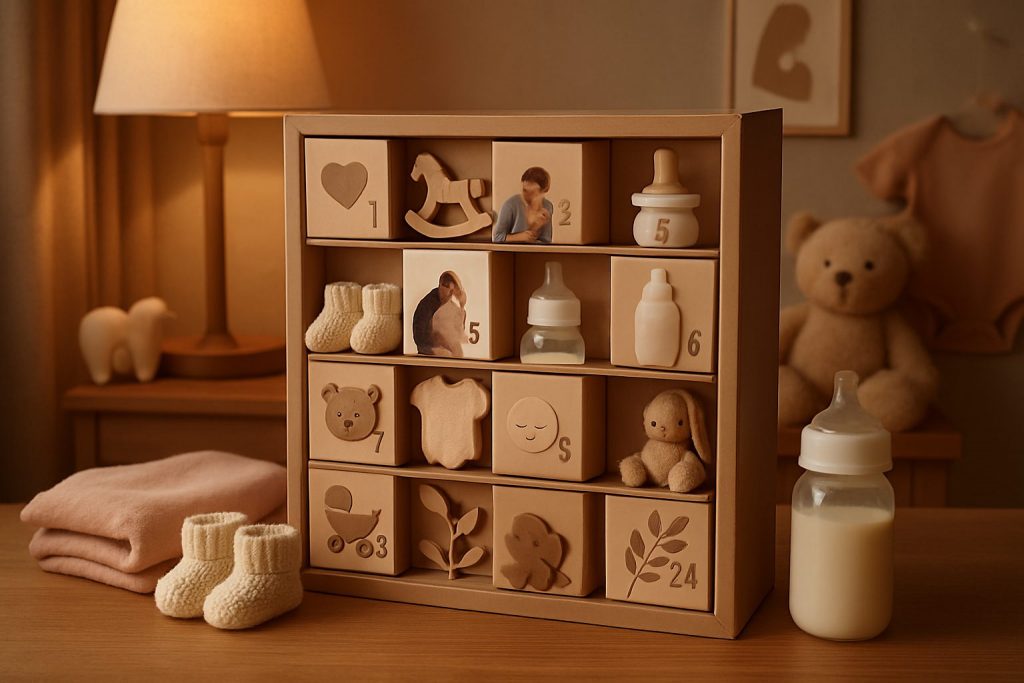 découvrez notre calendrier de l’avent pour futur papa, une façon originale de lui offrir chaque jour une surprise inoubliable jusqu'à la naissance de bébé.