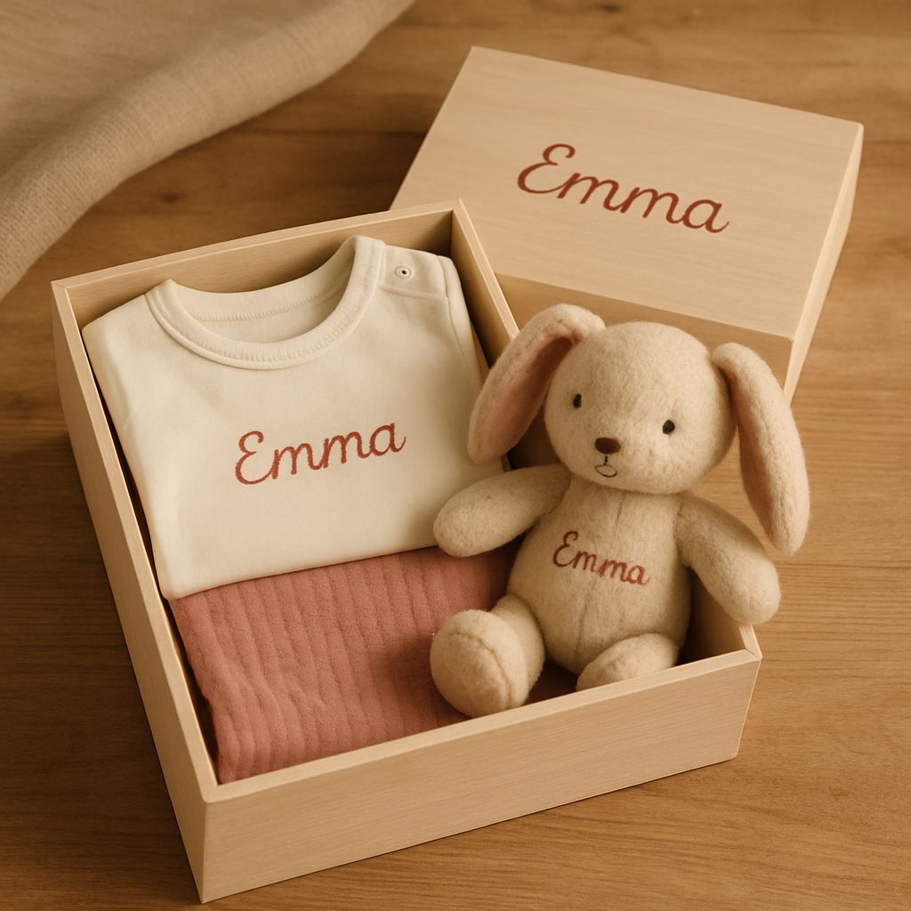 découvrez le coffret de naissance personnalisé : le cadeau idéal pour célébrer l’arrivée d’un bébé. offrez une attention unique et mémorable aux nouveaux parents grâce à un coffret sur-mesure, rempli de douceur et de surprises.