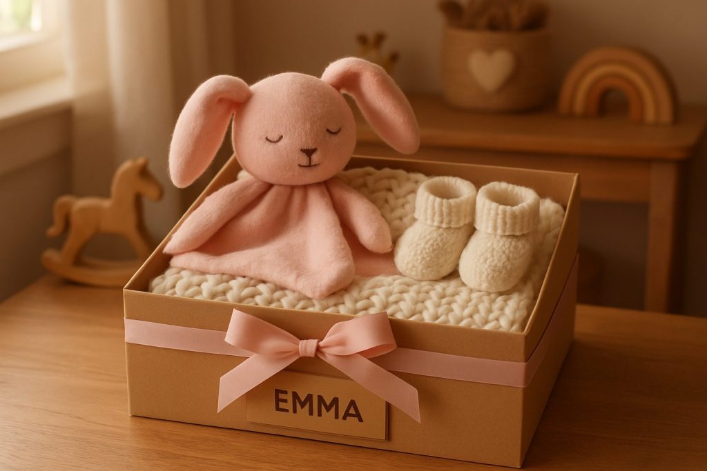 découvrez le coffret de naissance personnalisé, une idée cadeau originale et unique pour célébrer l'arrivée d'un bébé. offrez aux nouveaux parents un souvenir inoubliable et chargé d'émotions avec un coffret entièrement personnalisé.