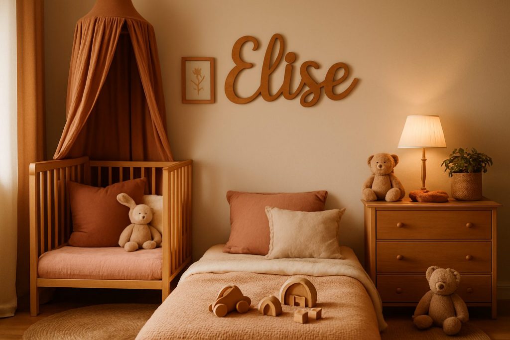 offrez une touche originale à la chambre de votre enfant avec une décoration prénom en bois personnalisée. donnez du caractère à son espace grâce à cette création unique, tendance et fabriquée sur mesure !