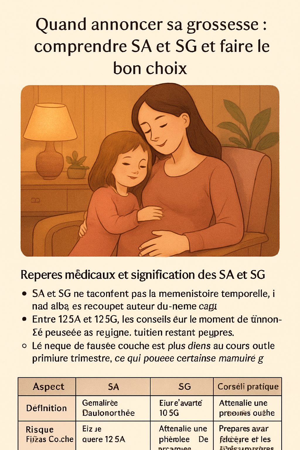 découvrez quand annoncer votre grossesse à 12 semaines d'aménorrhée (12 sa) ou 12 semaines de grossesse (12 sg) grâce à notre guide complet pour choisir le moment idéal en toute sérénité.