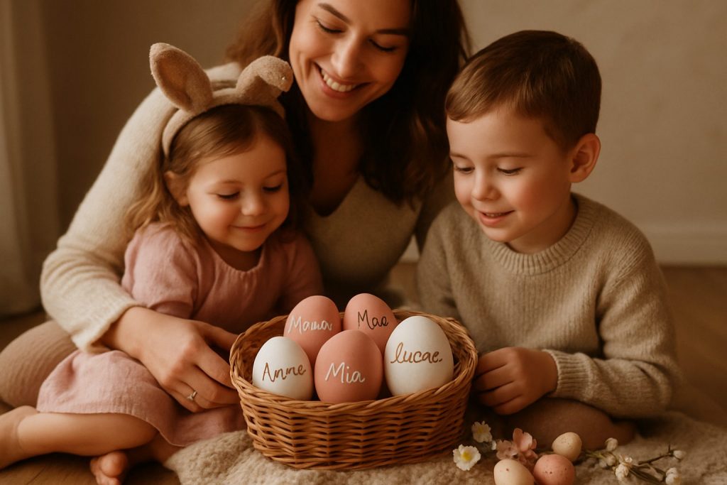 célébrez pâques avec des œufs personnalisés portant le nom de vos proches, une surprise unique et joyeuse qui ravira toute la famille et rendra ce moment inoubliable.