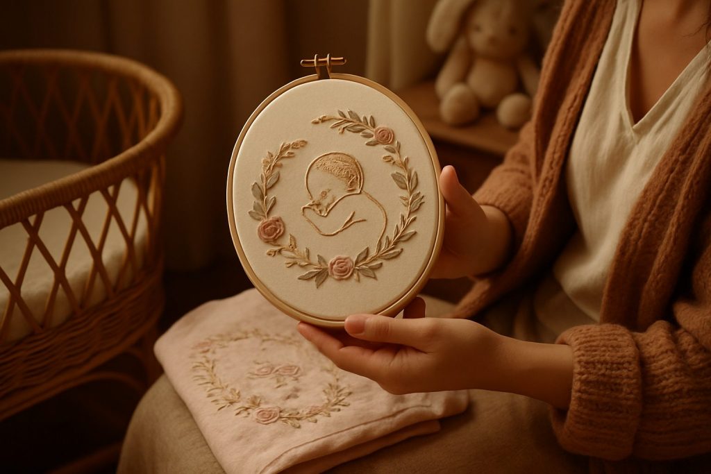 découvrez notre cadeau de naissance unique : une broderie personnalisée irrésistible qui ravira les nouveaux parents. offrez un souvenir inoubliable et plein de tendresse.