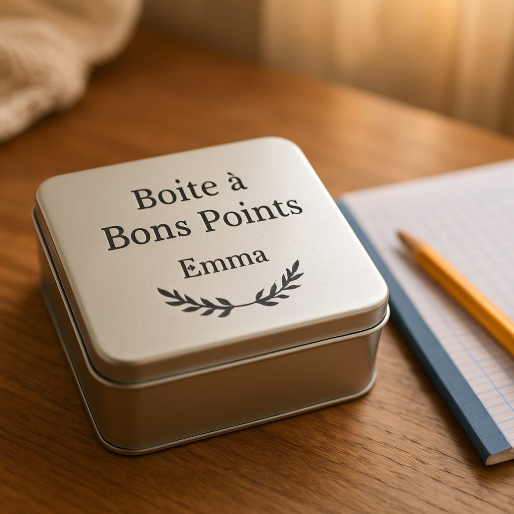 découvrez notre boîte à bon point personnalisée, idéale pour motiver et récompenser les enfants avec plaisir. une façon ludique et efficace d'encourager les bonnes actions et les efforts.